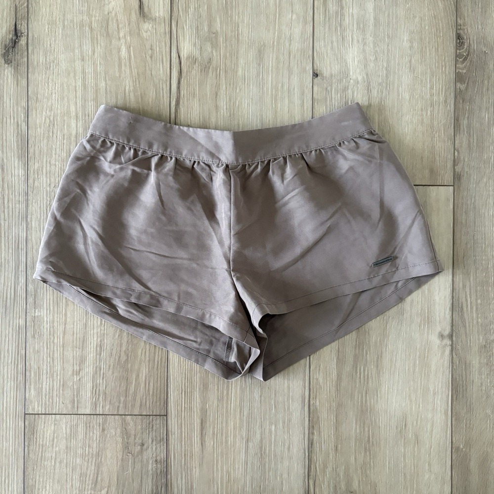 Vintage Y2K 2000s Abercrombie & Fitch Micro Mini Shorts Tan Low Rise Sz 2 SAMPLE